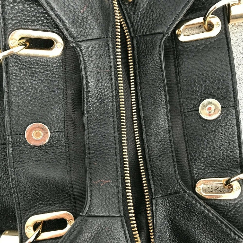 Vince Camuto Womens Black Soft Genuine Leather Top Handle Tote Handbag - Picture 3 of 12